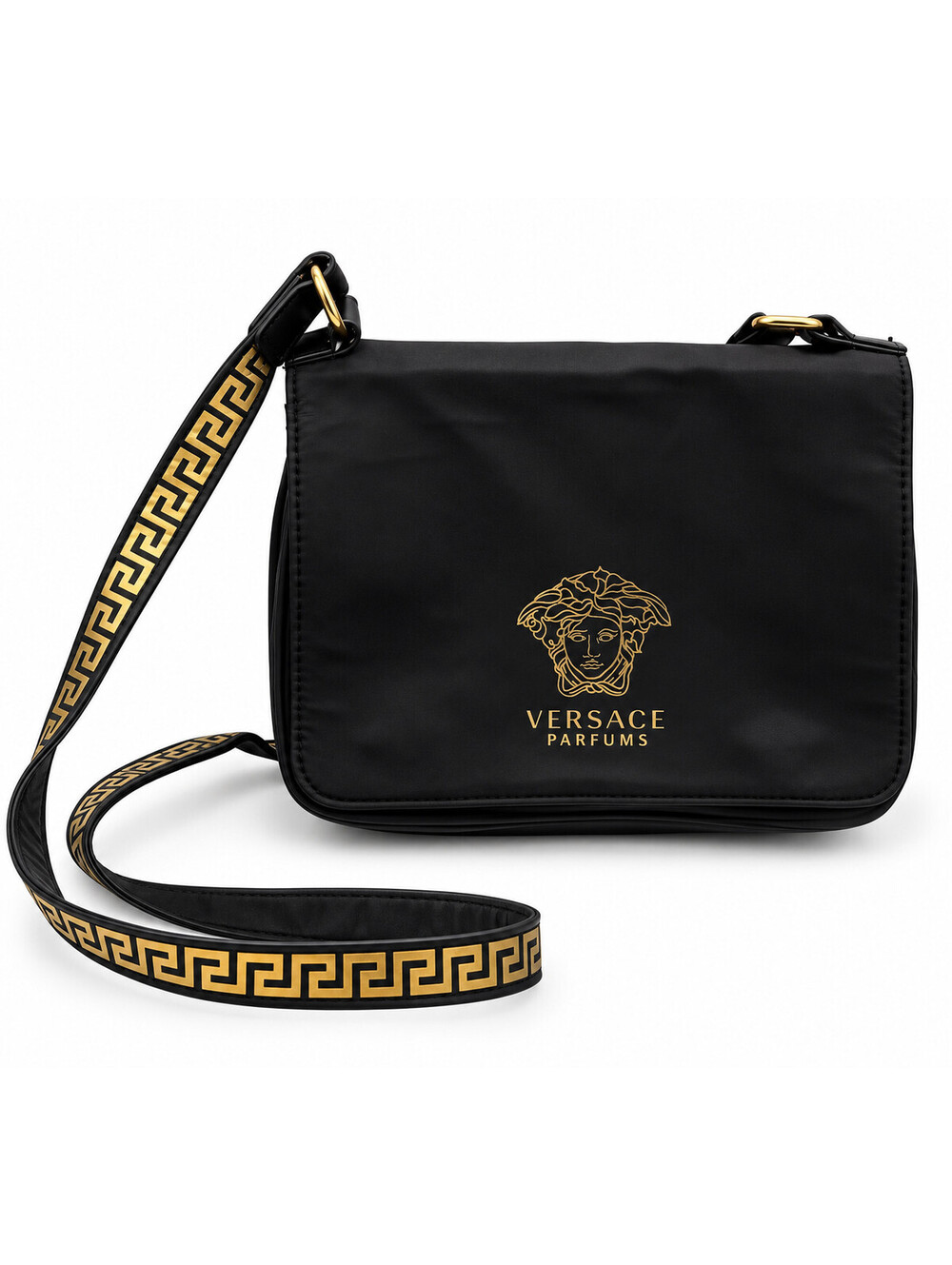 AUTHENTIC Versace Fragrance La Medusa Crossbody Bag Black